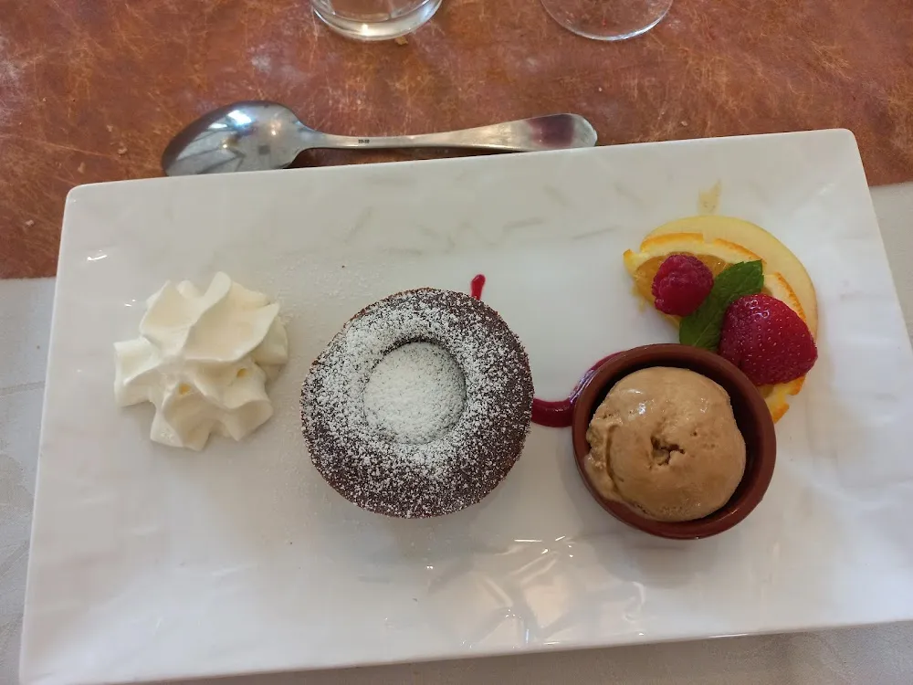 Just-cuit Au Chocolat Avec Sa Glace Caramel Beurre Salé